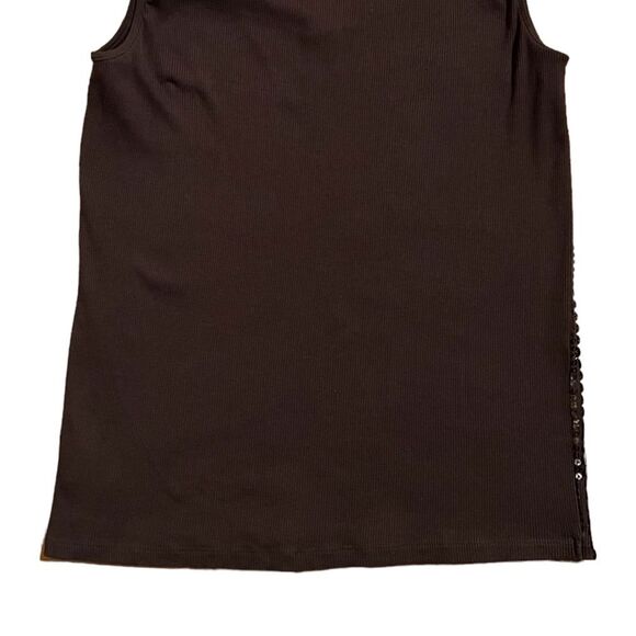 Michael Kors brown / bronze  / gold sequin tank top. Size Medium EUC - Picture 5 of 9